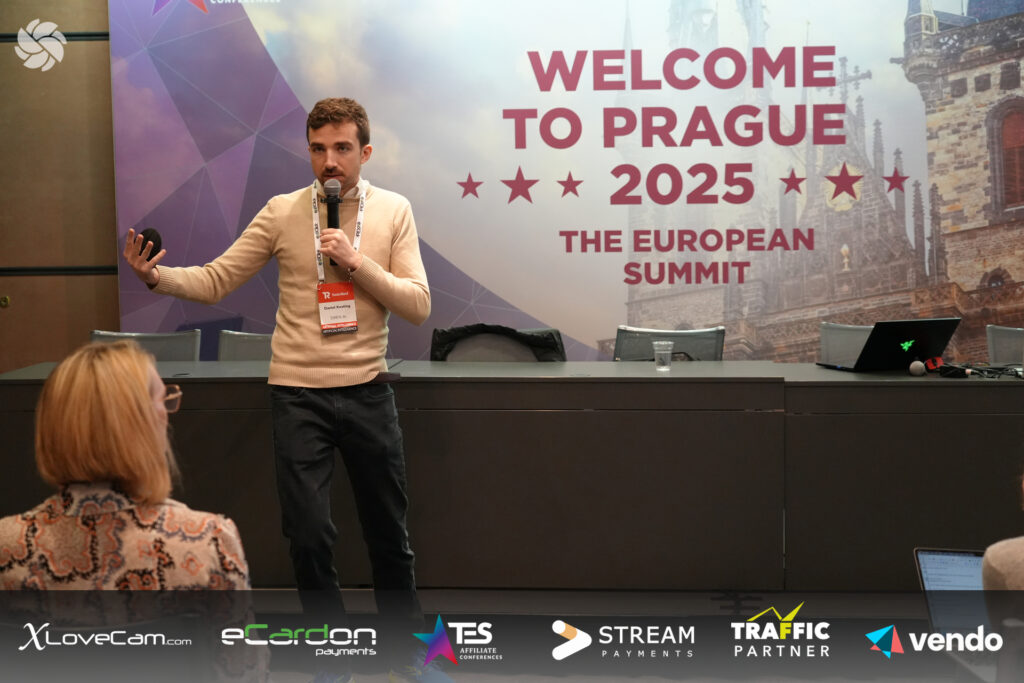 A person giving a letcure